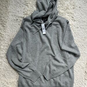J. Crew Heather Gray Cashmere Hoodie